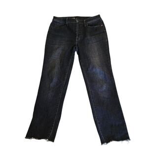 Talbots Flawless Jeans Womens Size 6 High Waist Straight Leg Dark Wash Denim